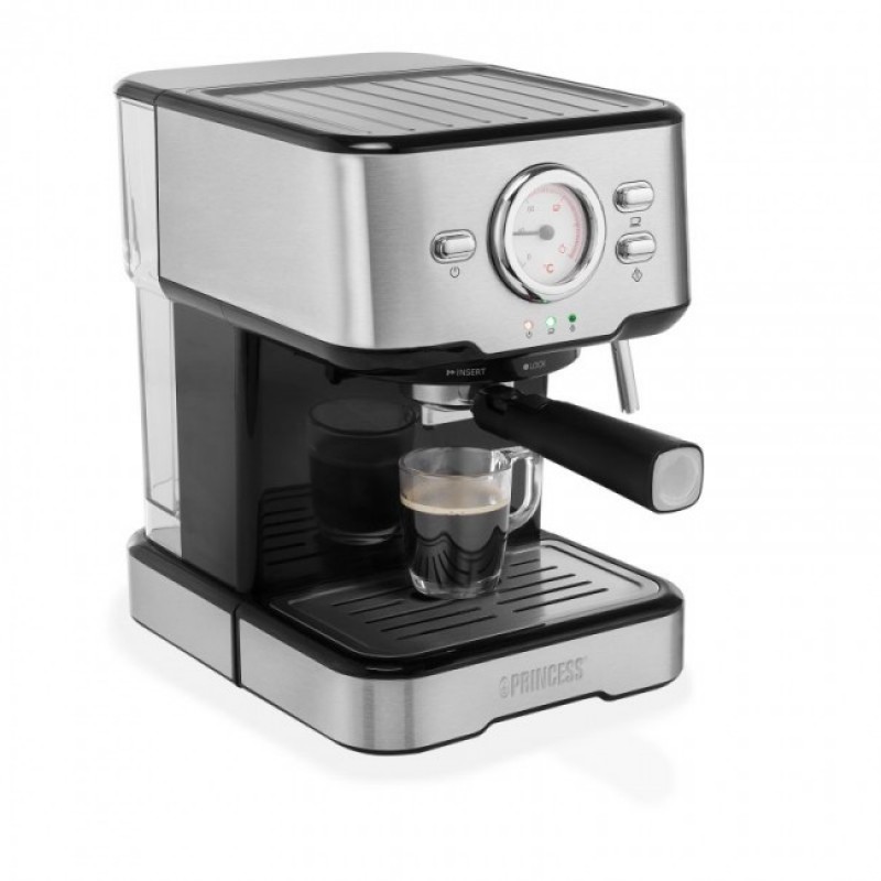 Princess 249412 Καφετιέρα Espresso για Αλεσμένο Καφέ, Κάψουλες Nespresso και Αφρόγαλα 1100W Princess 249412 Καφετιέρα Espresso για Αλεσμένο Καφέ, Κάψουλες Nespresso και Αφρόγαλα 1100W